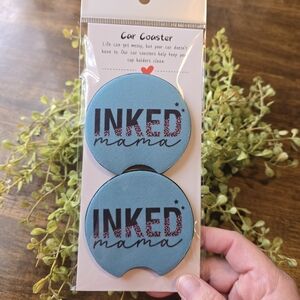 Inked Mama Car Coasters